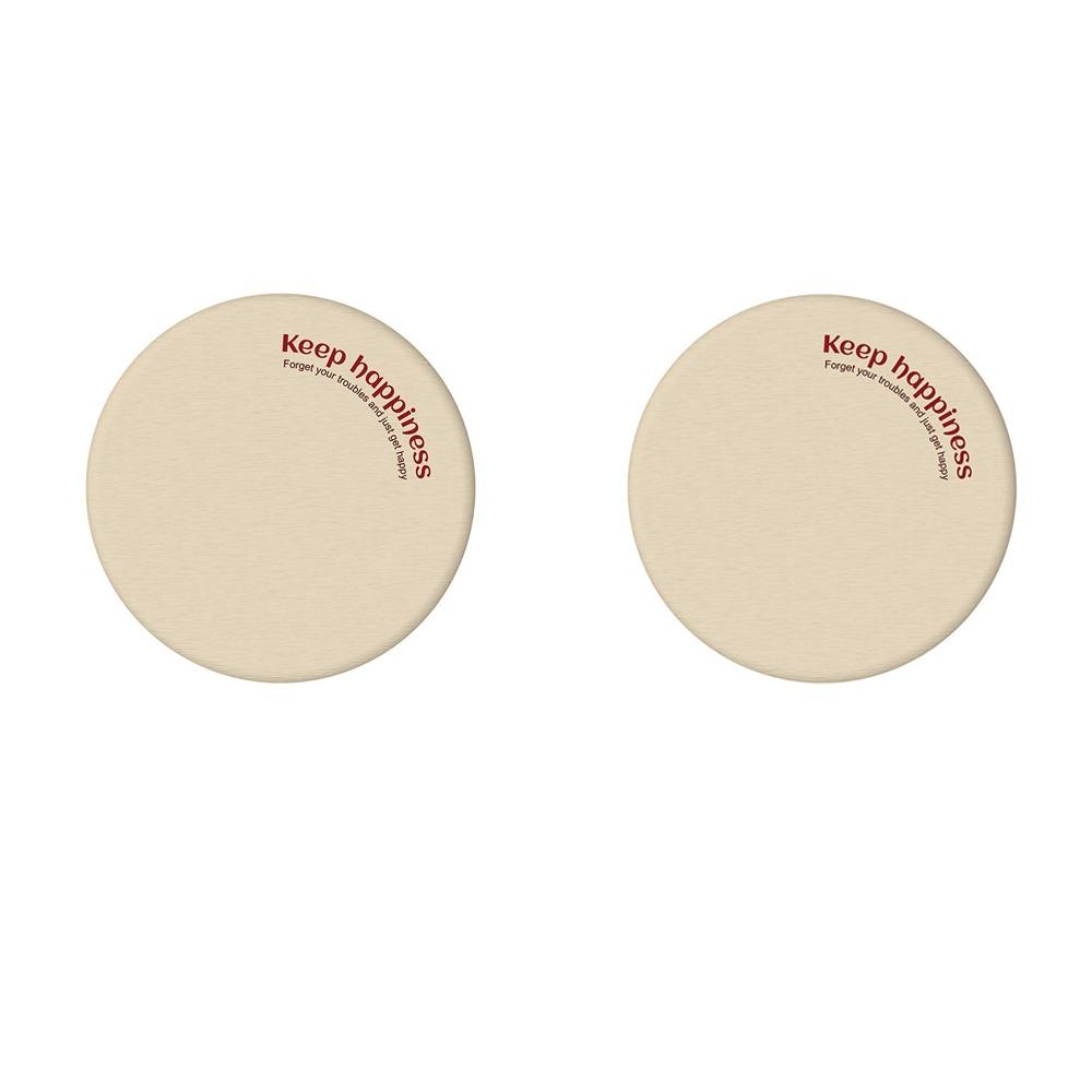 2PCS Insulation Diatom Mud Cup Coaster Round Anti-slip Coaster  Washbasin Surface кофейный