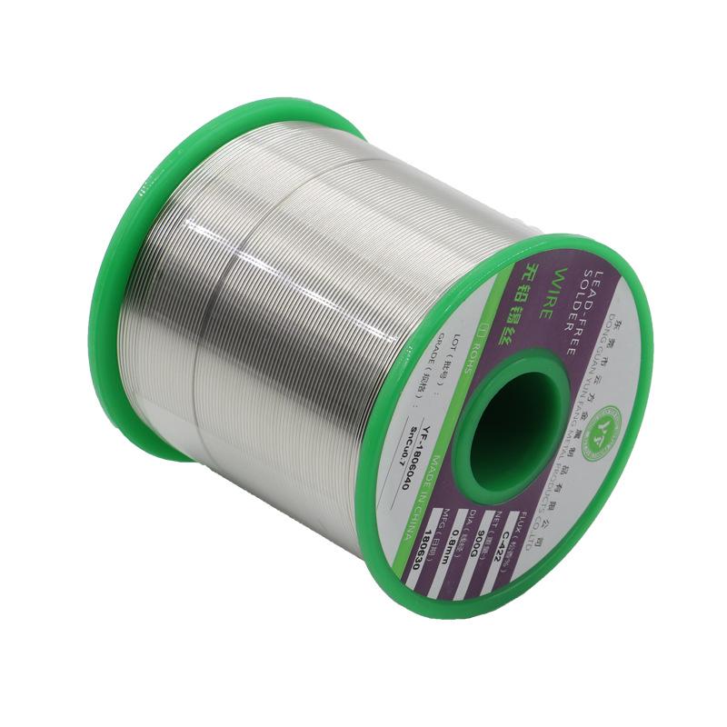 Environmentally Friendly Lead-Free Low-Temp Solder Wire, Rosin Flux Core, Tin Bismuth, Solid Core, Melts at 138°C, Sn42Bi58.