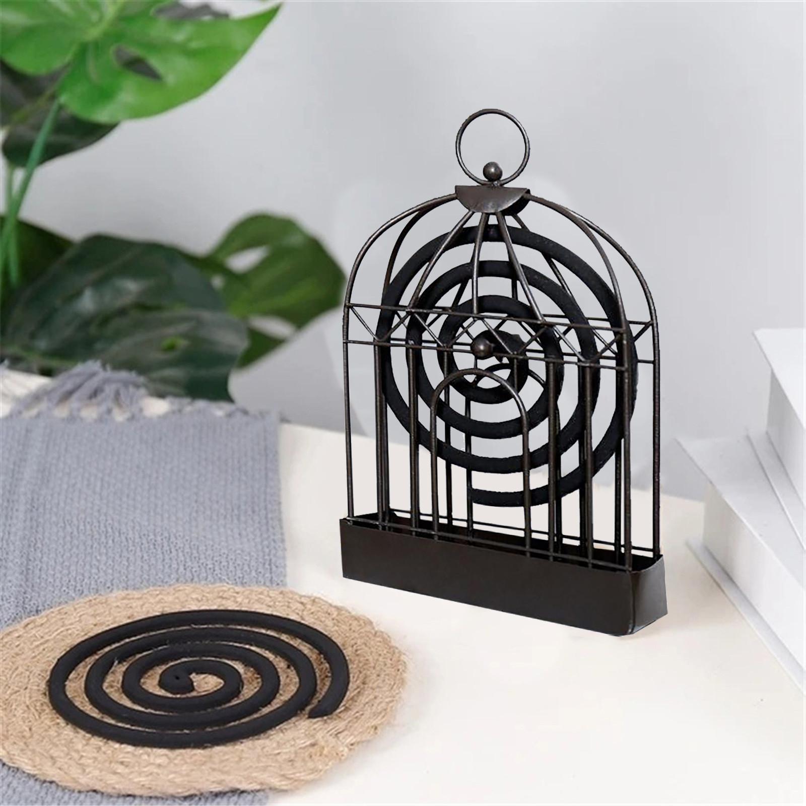 

Портативная москитная катушка и рамка для курильницы для наружного патио, гостиной One Size чёрный