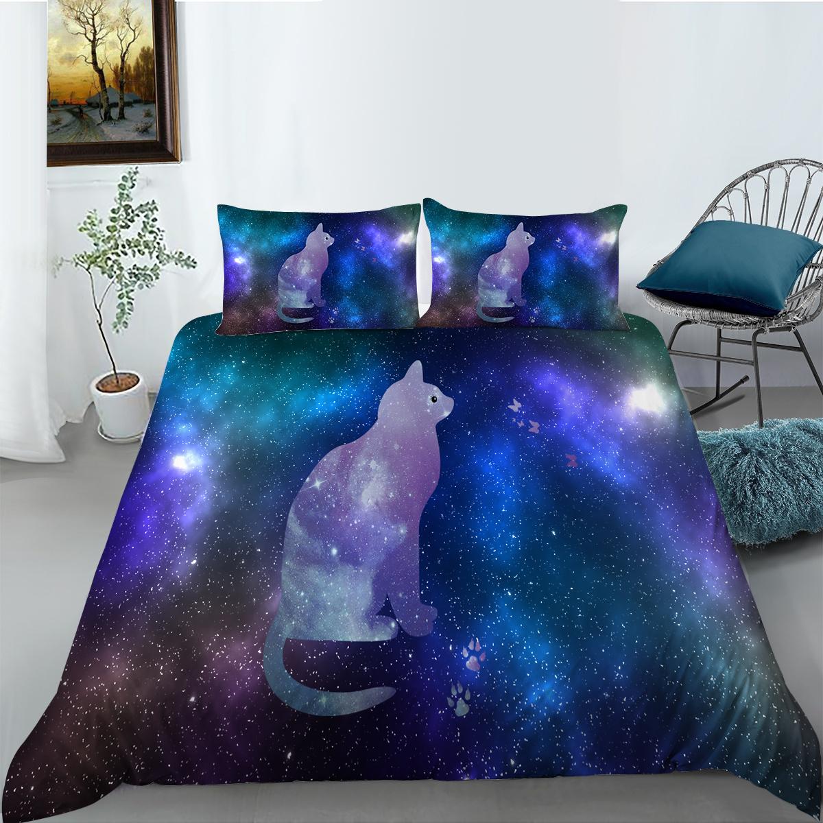 

3D Home Bedding Set Bedroom Pet Theme Print Quilt Cover Pillowcase Home Bedding Set AU/EU/US Full Size Single/Double Bed Home Decoration Baby 100x135cm