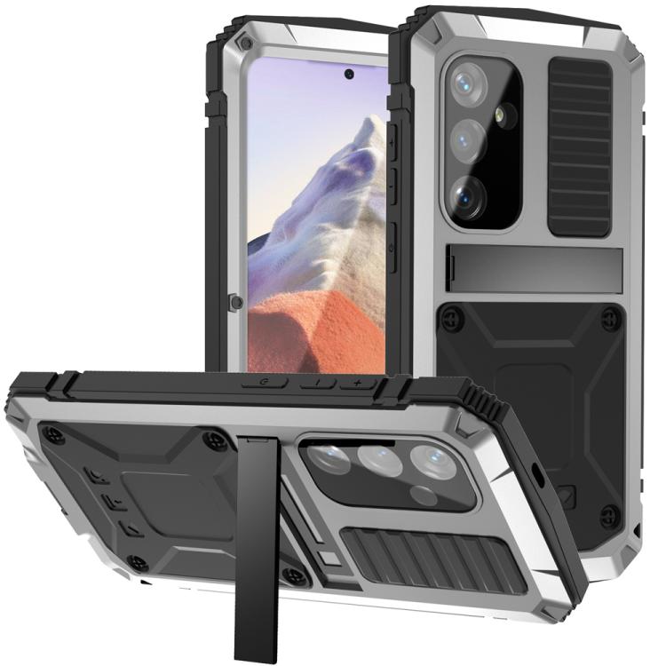 Mecha Style Sports Magnetic TPU+PC Waterproof Dustproof Shockproof Card Holder Phone Case for S25 5G