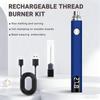 1SET USB portable electric soldering iron, soldering pen, manual braided rope, digital display, three-speed adjustable voltage