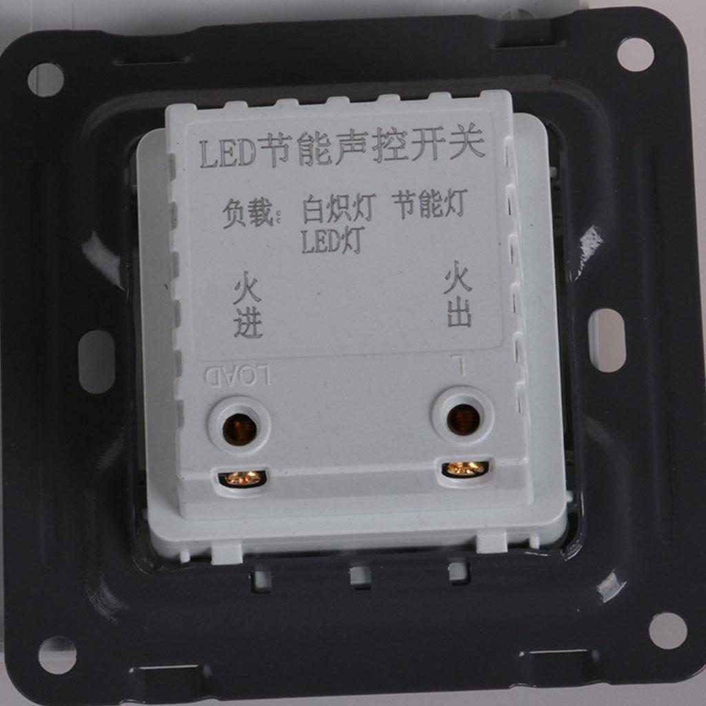 Sound/light Sensor Light Switch Concealed Sound Activated Switch Corridor Induction Led Light Switch 45s Auto On/Off