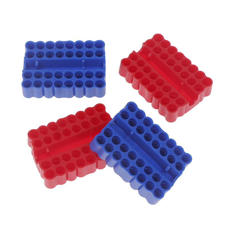 2ks Držák bitů 32 otvorů Bit Šestihranná stopka Organizér Držák bitů šroubováku Vrták pro skladování Pro stopku 6,35 mm Úložný box