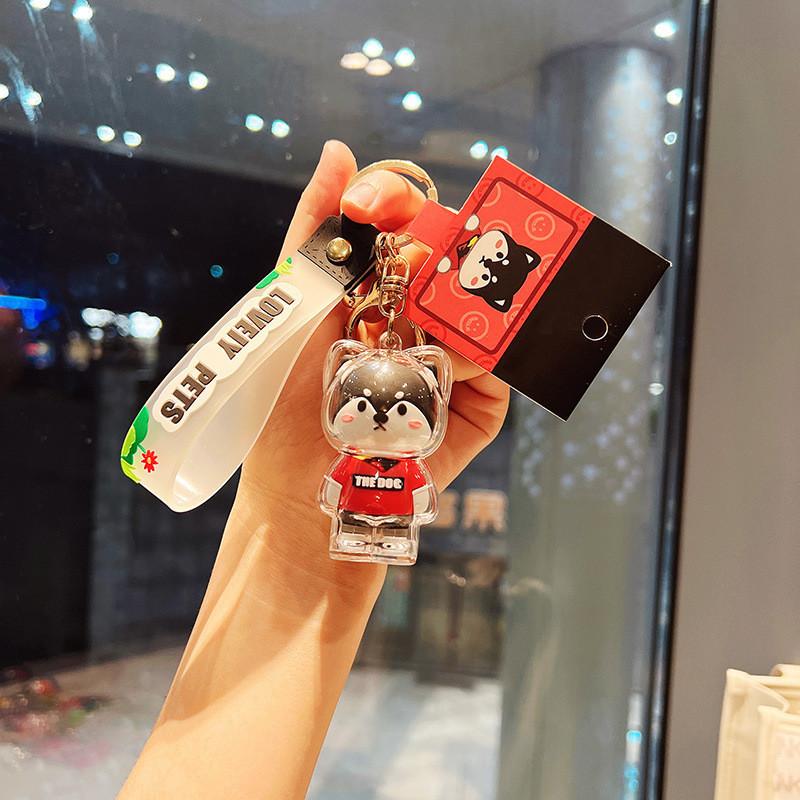 

Cute Defender Animal Team Keychain Car Doll Keyring Lovely Accessory Key Buckle StyleA