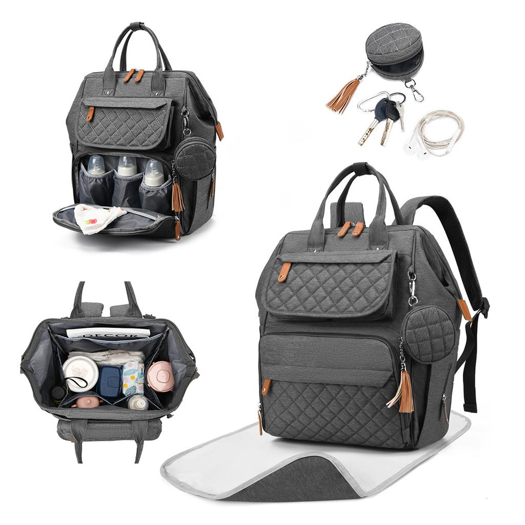Fashion Mummy Baby Diaper Bag Backpack with USB New for Travel Baby Care Custom Baby Bag for Mom Travel Backpack