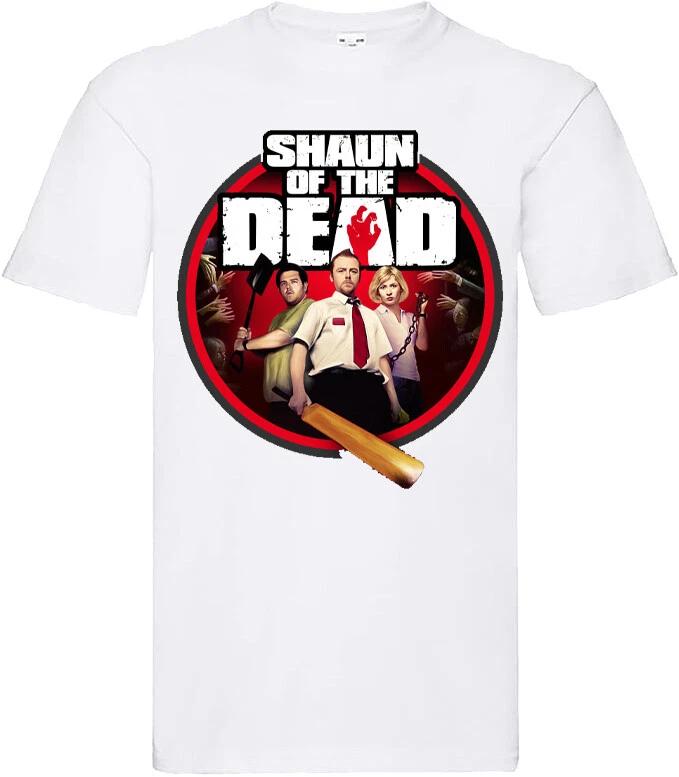 

film movie horror funny cult birthday RETRO t shirt for SHAUN OF THE DEAD fans M