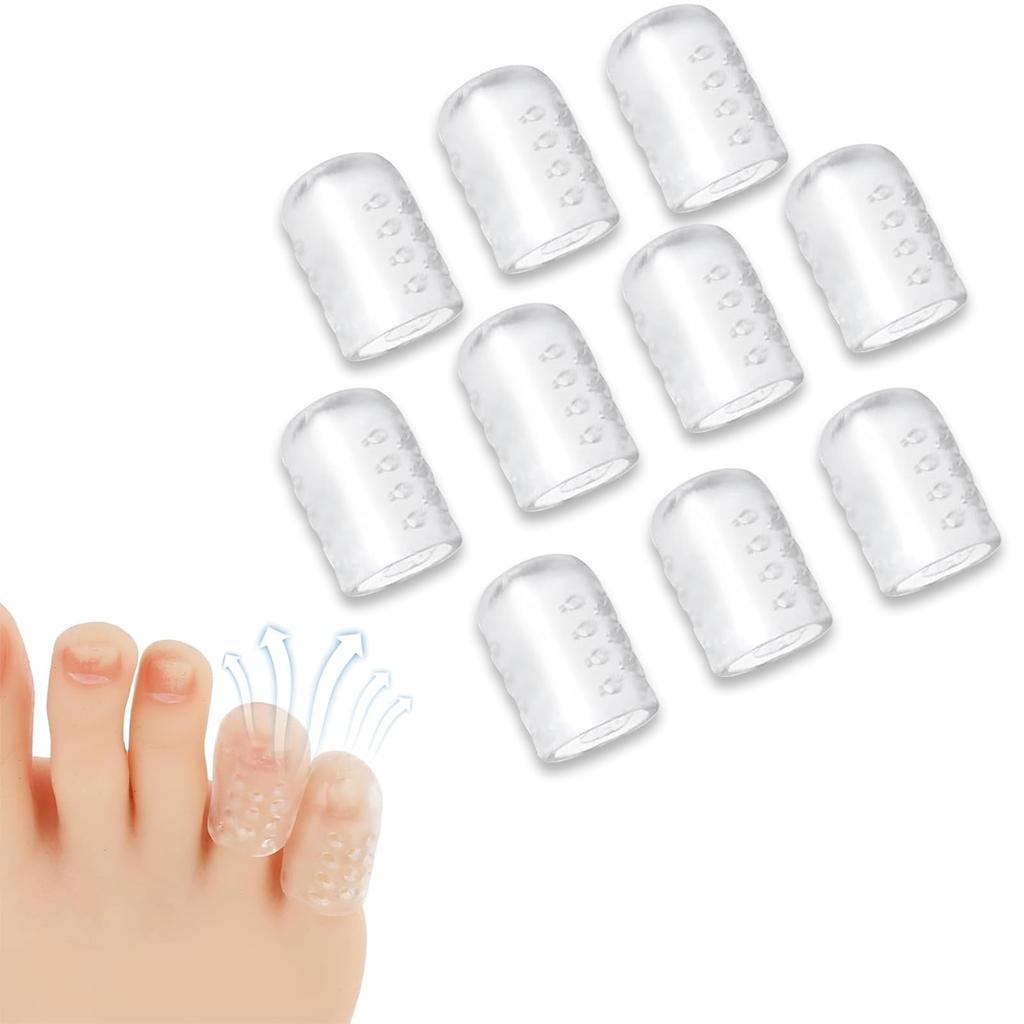 Silicone Anti-Friction Toe Protector, Silicone Toe Protectors, Gel Toe Protectors, Breathable Little Toe Covers, Blisters, Calluses, and Corns