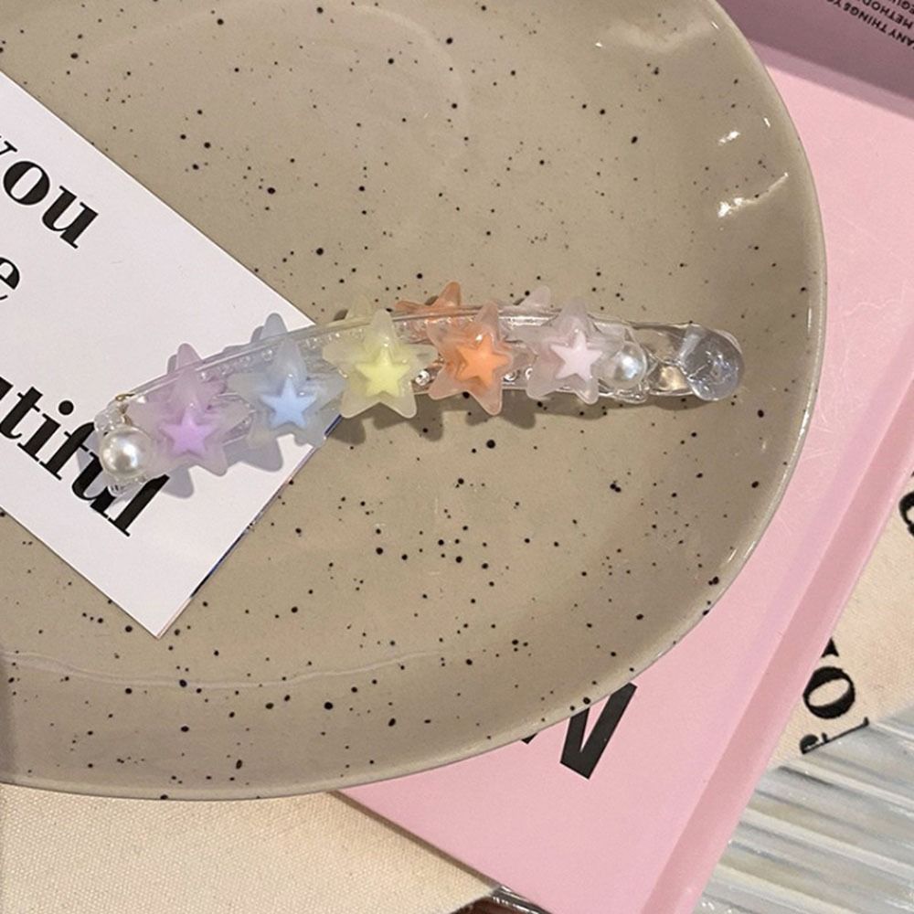 Acrylic Claw Clips Colorful Banana Clip Vertical Clip Large Banana Hair Clips  Women