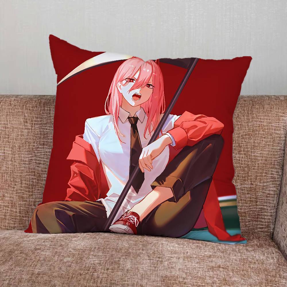 M-Makima Chainsaw Man Pillow Case Pillowcase Home Sofa Cushions Car Cushions Pillowcover Office Pillowshell Pillow