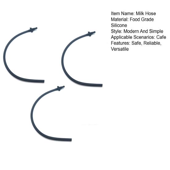 3 Pcs Silicone Milk Hose for Fully Automatic Coffee Machine 11.8 Inch Milk Tube Replacement Accessories for Siemens