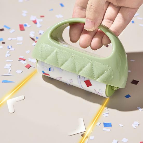 Lint Roller Washable Reusable Sticky Rubber Roller Hair Remover Clothes Sofas Carpets Portable Mini Lint Remover with Dust-Proof Cover