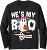 Shes My Boo Matching Couple Funny Halloween Costume Long Sleeve T-Shirt