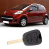 2 Buttons Car Key Shell Case Replacement Accessory Fit for Peugeot 107 207 307 407 D05