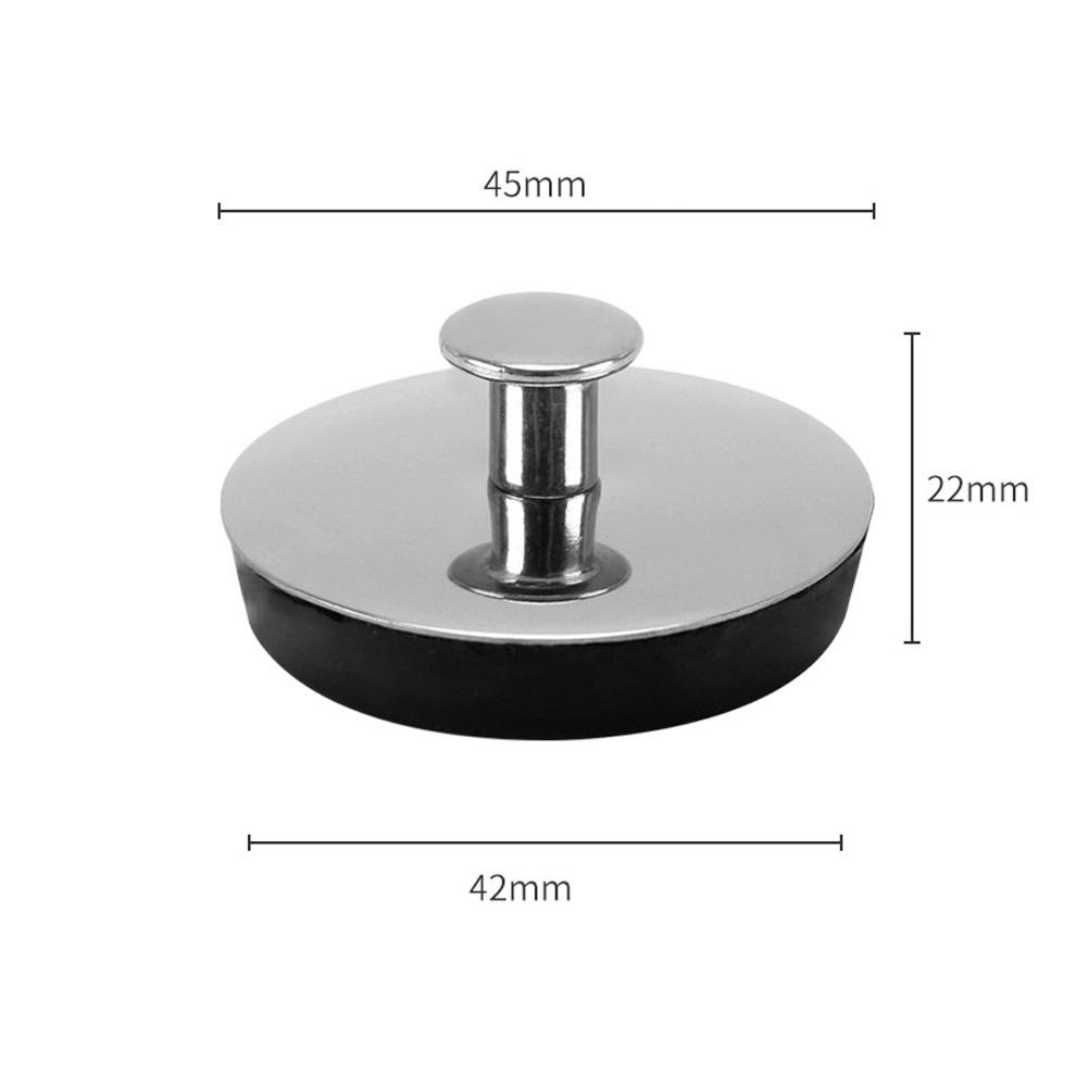 1PCS Sink Plug Bathtub Drain Stopper Rubber Bathroom Washbasin Stainless Steel Sink Plug Drain Plug Bathroom Tools Pisa Lid