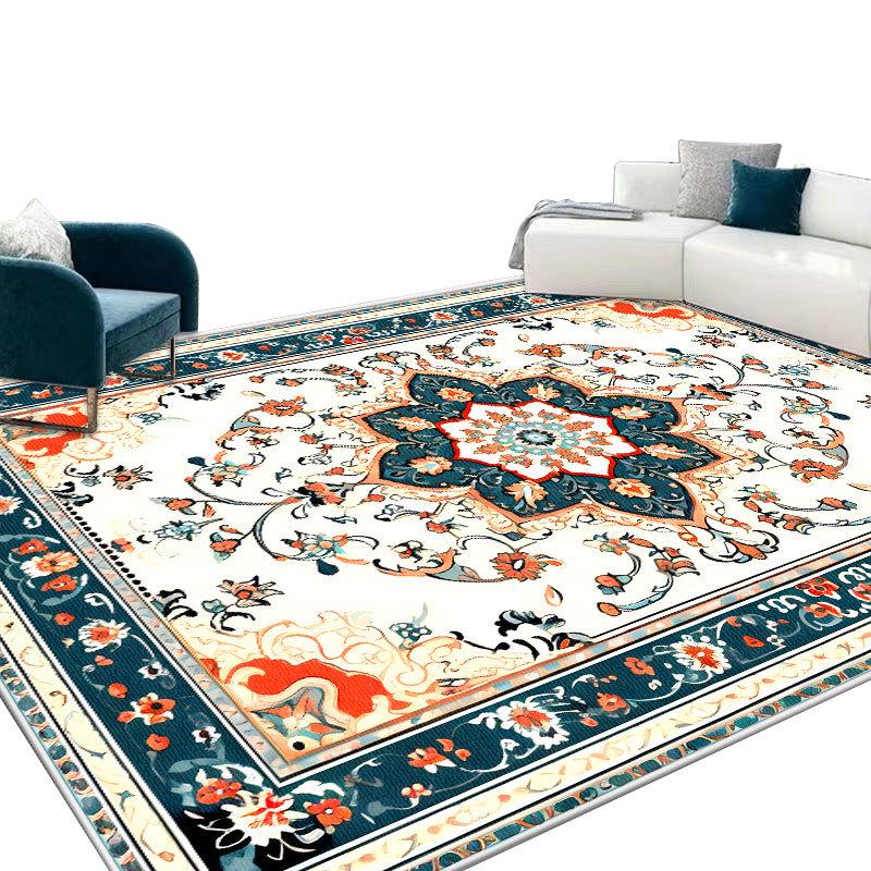 Retro European Style Washable Persian Large Carpet for Living Room or Bedroom