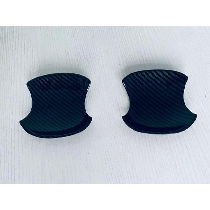 Carbon Fiber Front Door Handle Bowl Lid Cover Trim For -2025 Toyota Prius