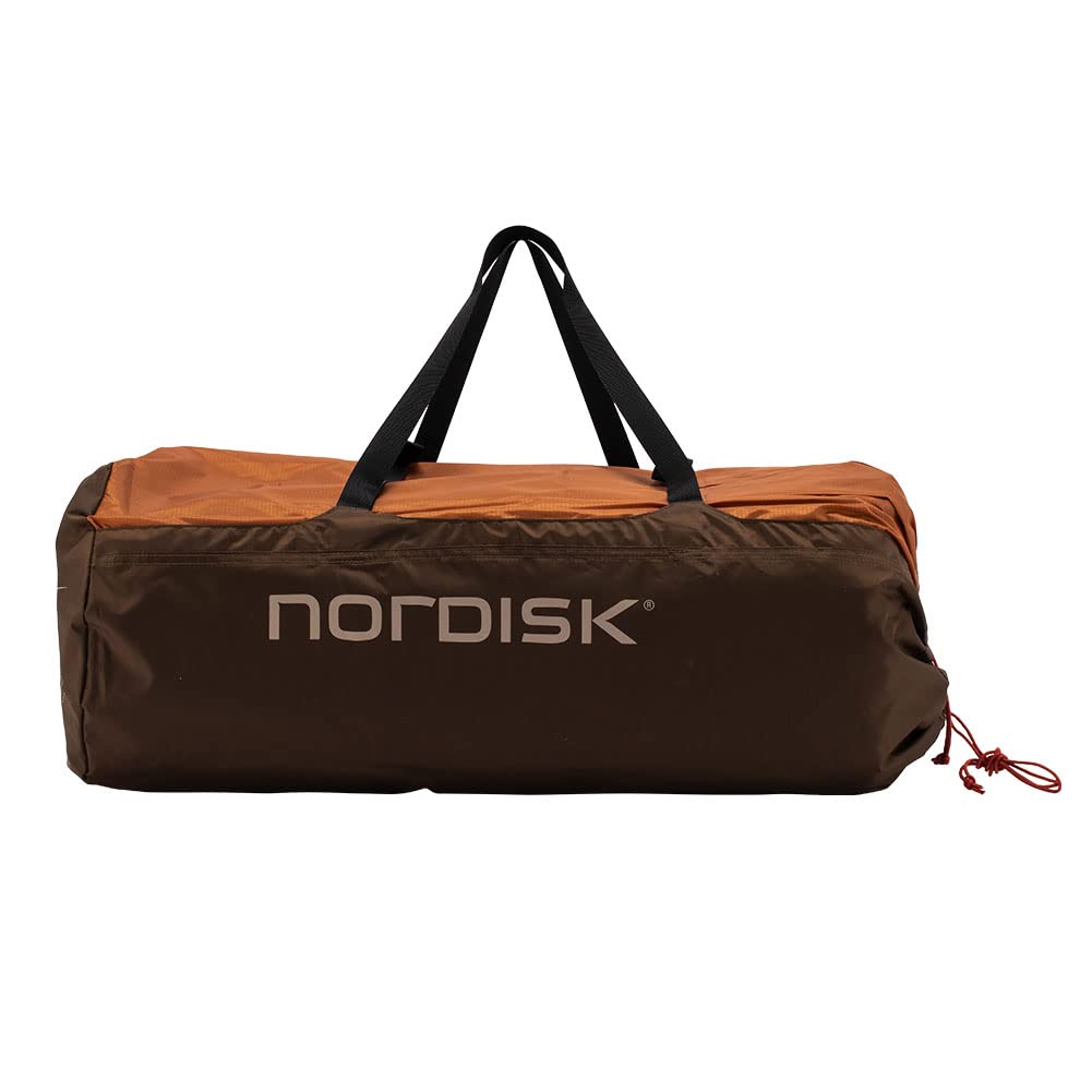 NORDISK Reisa 4 PU Zelt für 4 Personen, 2-Raum-Zelt, Kuppelzelt, Tunneltyp, Großfamilie, Familiencamping, 122056, Cashew Brown, Zelt Reisa 4 PU [NORDISK]