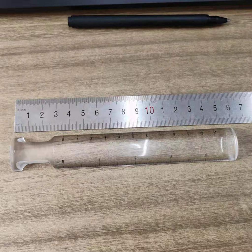 Small Acrylic Magnifier Rulers with 2X Power Metric Royal Scale for Professional & Person Use In Daily Projects