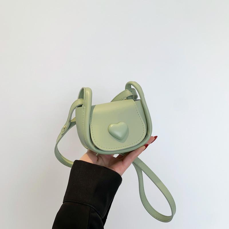 Chic 2024 New Mini Crossbody Bag For Women Casual Stylish Heart Design Pink Color