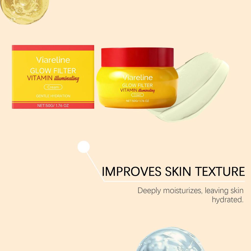 VIARELINE Crema Viso Nutriente Delicata - Idratazione & Luminosità Skincare Quotidiana