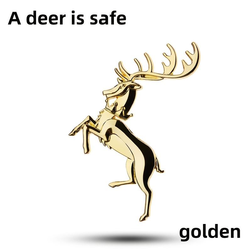 1 Adet 3D Sanat Geyik Elk Boynuzu Amblem Rozet Etiket araba Çamurluk Yan bagaj İsimlik Çıkartma Toyota Honda Araba Aksesuarları