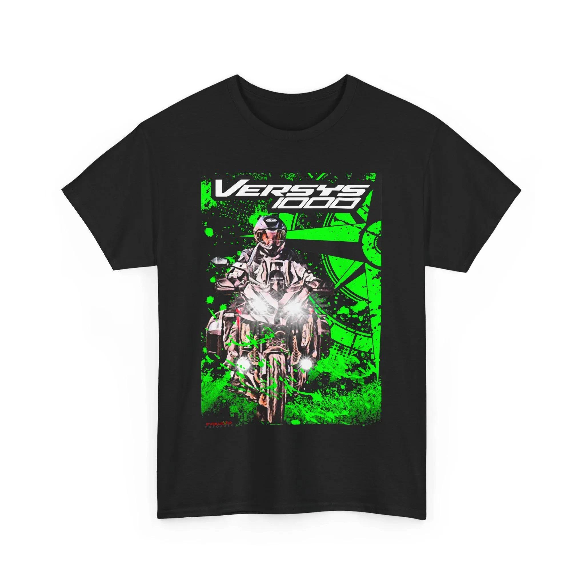 

2026 Kawasaki Versys 1000 Printed Cotton T-shirt Summer Men s and Women s Harajuku Clothing Fashion Casual Motorcycle T-shirt Unisex 4XL