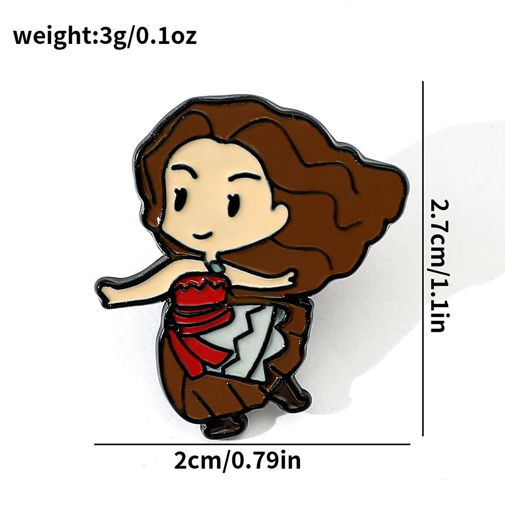 Creative European and American film and television characters Metal badges Snow White Alloy Oil Drip Brooch Pin