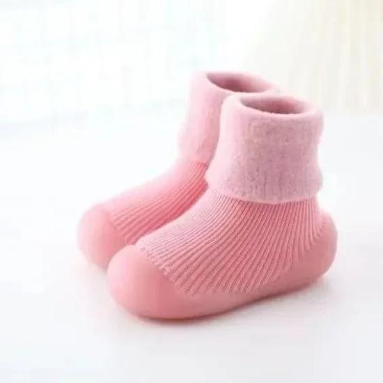 Autumn Winter Baby Floor Socks Non Slip Soft Sole Cartoon Baby Socks Plush Thickened Anti Cool Walking Socks and Shoes