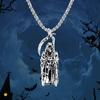 New Dark Wind Halloween Skull Necklace Punk Wind Halloween Death Sickle Necklace Spot.