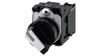 2-Position Switch 22mm Plastic 1 Normally Open Without Spring Return Black/White Poss. Backlighting Sirius Act 3Su1100-2Bf60-1Ba0
