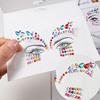 Europe Masquerade Face Stickers Safe Acrylic Drill Adults Children Facial Decoration Adhesive Stickers Party Dance Supplies