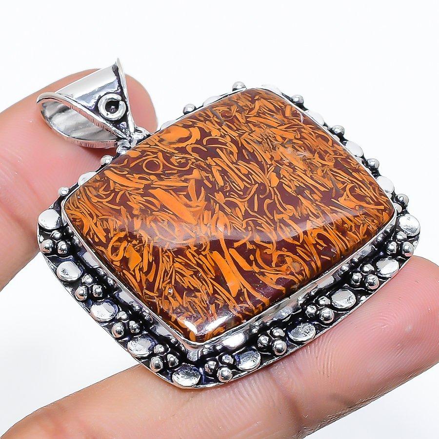 

Mariam Jasper Gemstone Handmade Ethnic Jewelry Pendant 1.85 VR-4067