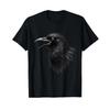 KrHe Illustration Rabe Kunst Vogel Des Geheimnis Ses Animal T Shirt Black S Vintage Versatile Fashion Graphic Unisex