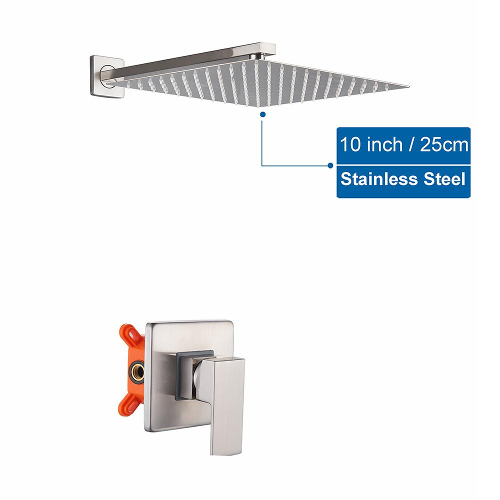 

Черный золотой смеситель для ванной комнаты, смеситель для душа с эффектом дождя, латунный смесительный клапан, смеситель для душевой системы из нержавеющей стали