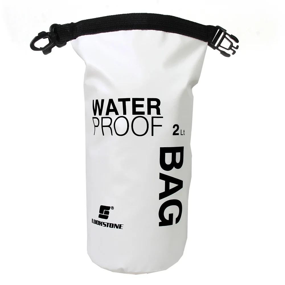 Borsa Impermeabile 2/3/5/10L Sacca Secca in PVC per Nautica Pesca Rafting Nuoto Galleggiamento Deriva Borsa Acqua Borsa Custodia da Campeggio