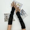 Mesh Gloves Travel Cycling Sun Protection Fingerless Breathable Tulle Gloves Hook Finger Long Elegant Mesh Wedding Gloves