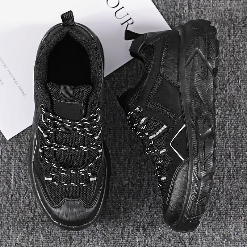 Men's shoes new outdoor casual wear-resistant tooling shoes men's breathable mesh work hiking shoes