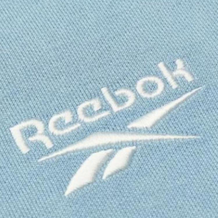 Reebok Letter Print Sports Casual Half-Zip American Knit Sweatshirt Women Sweatshirt Blue Purple 24SRC304WGB4