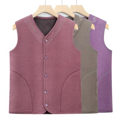 Fleece Thickened Vest Jacket Autumn and Winter Women's Thermal Vest Wife German Velvet Vest