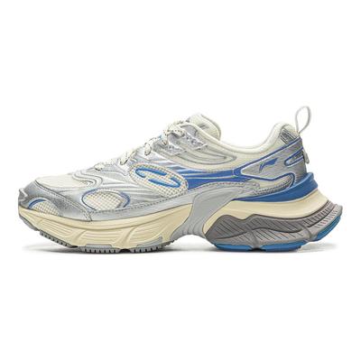 Li Ning Starry Y2K Weiche Retro-Mode Vielseitig Höhenerhöhend Stoßdämpfend Rutschfest Atmungsaktiv Low-Top Dad Shoes Herren Sneaker AGCV109-4