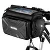 WILD MAN 4L Rainproof Bicycle Handlebar Storage Bag with Touchscreen for Mountain Road Folding and Scooter MTB, Bike, Bicycle, (GS6)