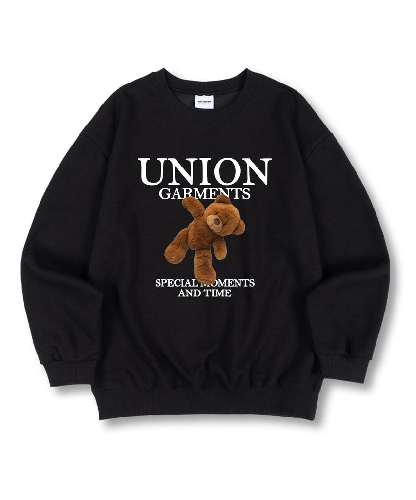 UNION GARMENTS Moment Bear Premium Double-Sided Oversized Sweatshirt 4 Colors