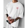 European Size Peaceful And Joyful Pattern Print Design, Men'S Fashion Print Street Casual Short Sleeve T-Shirt, Spring Summer Top