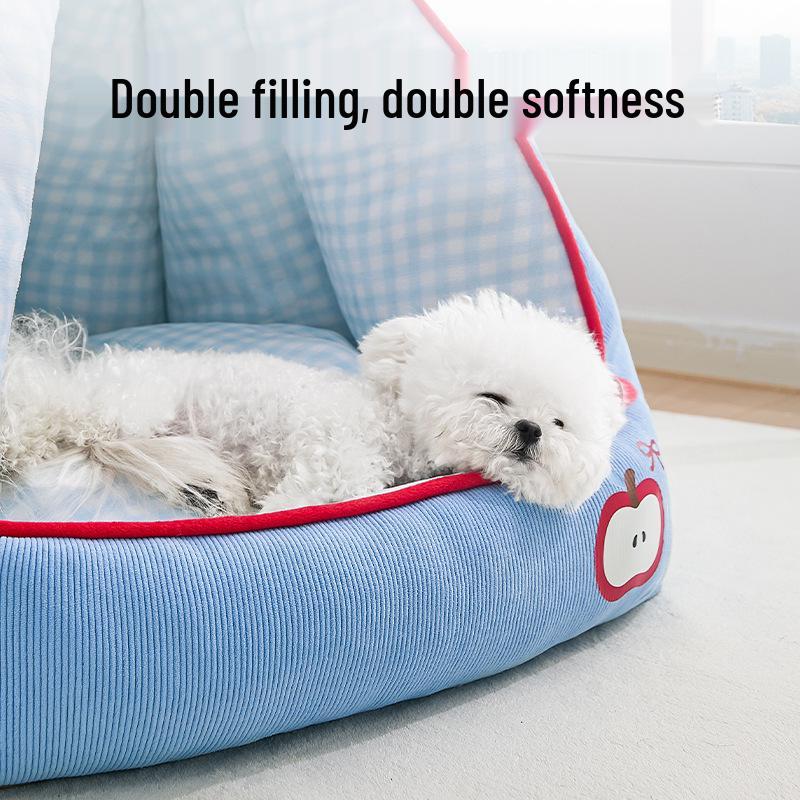 All-Season Semi-Enclosed Pet Nest for Small Dogs and Cats
