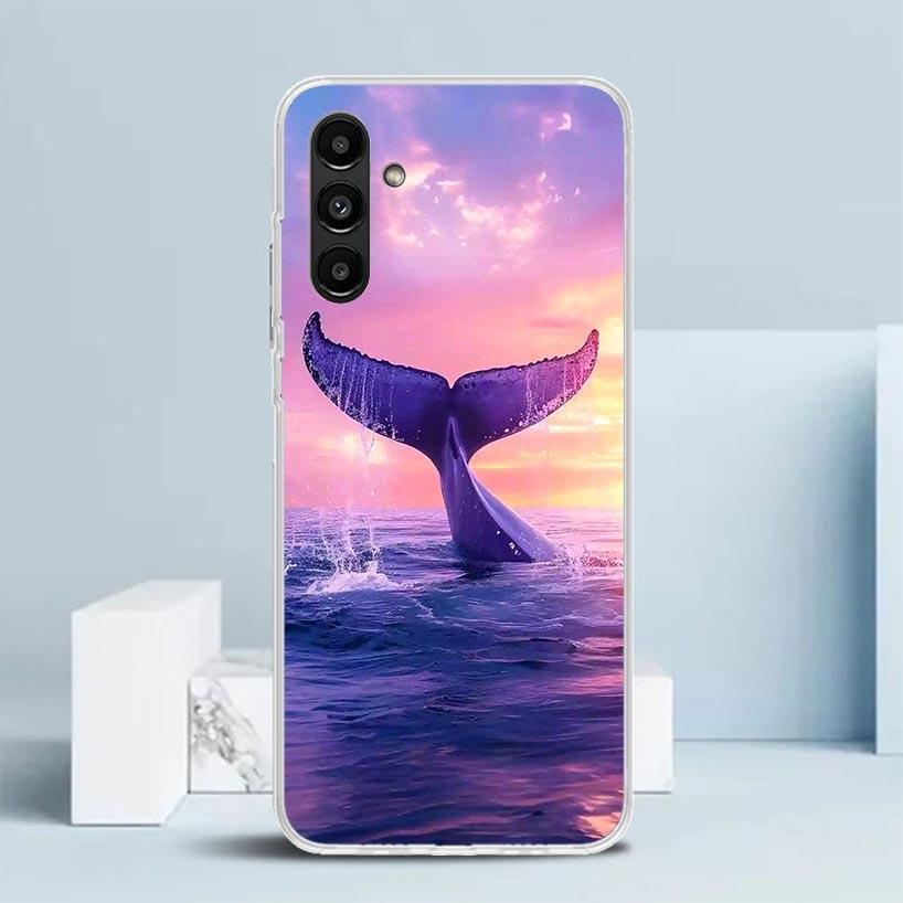 Humpback Whale Sea Giant Cover for Samsung Galaxy A17 A37 A57 A16 A26 A36 A56 A15 A14 A55 Phone Case A13 A53 A25 A35 A24 A34 A23