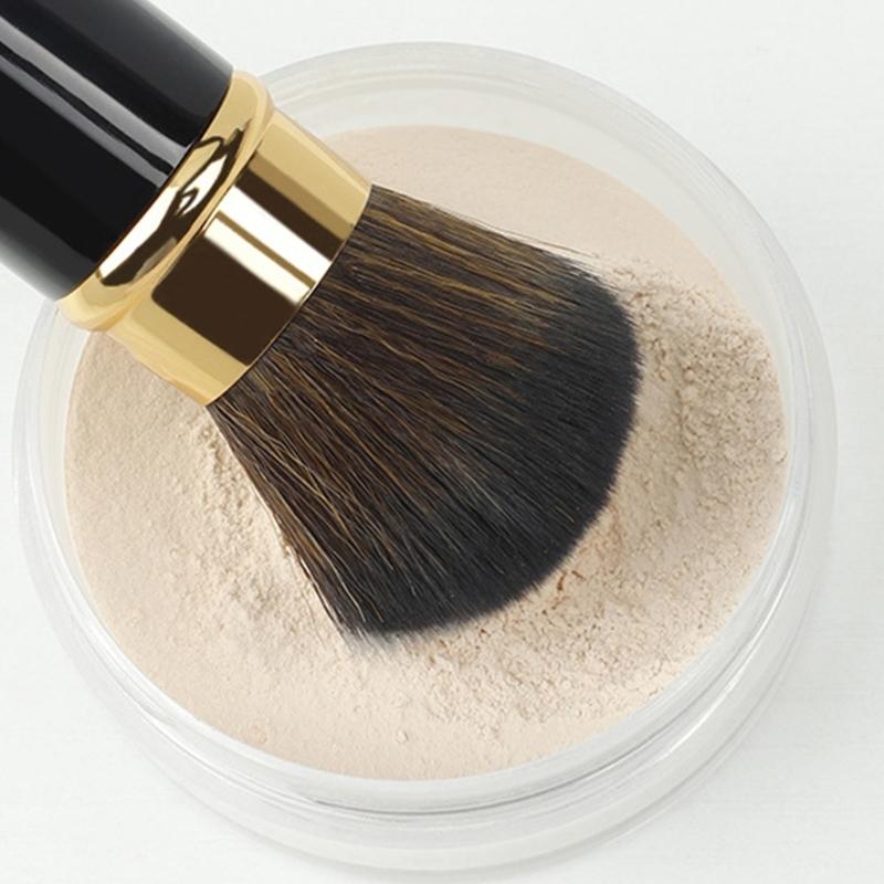 Travel Face Blush Brush Retractable Makeup Brush Blending Powder Brush Contours Brush Highlighter Brush Cosmetic Brush