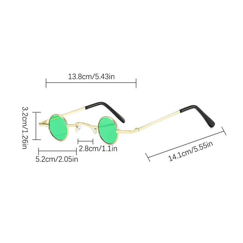 Ochelari de Soare Rotunzi Punk Vintage Femei Bărbat Metal Ochelari de Vedere Femei Rame Ultra Mici