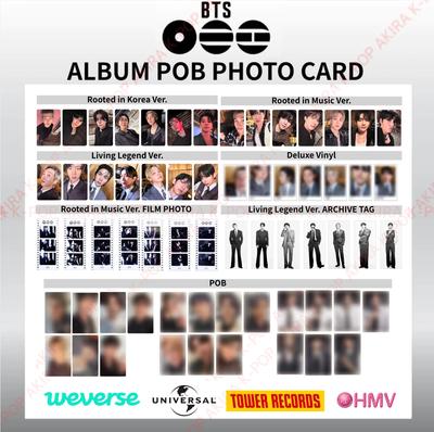 VORBESTELLUNG BTS Das 5. Album ARIRANG ALBUM FOTOKARTE JAPAN POB STORE VORTEILE OFFIZIELL