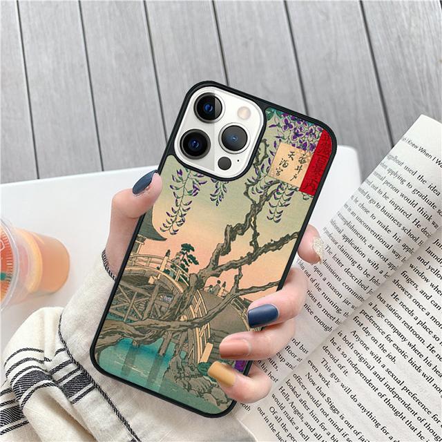 Ukiyo e Japanese Art Coque Shell For iPhone 17 Air 15 16e 14 13 12 Pro Max 11 Pro Max Plus Phone Case Cover